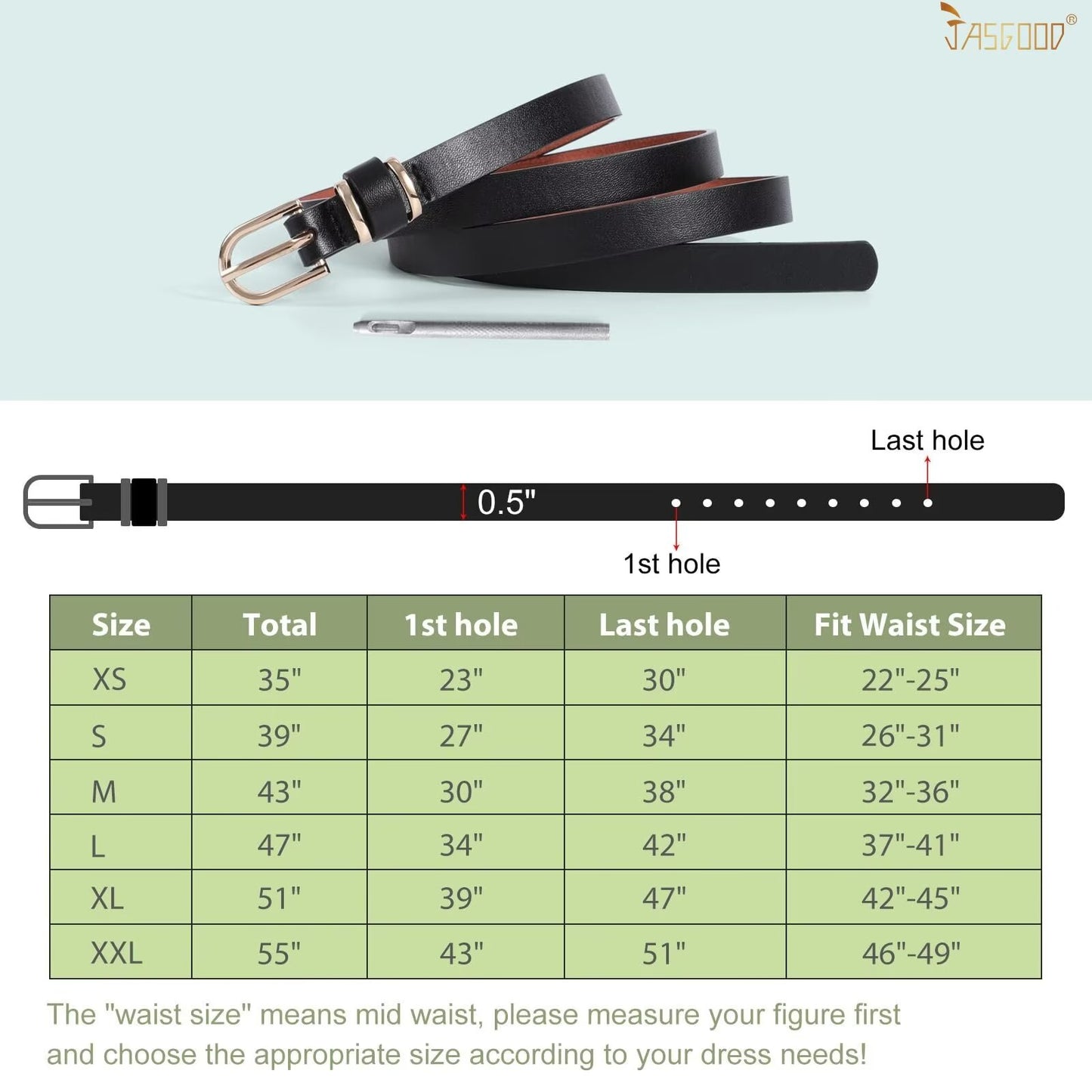 4Packs Women'S Skinny Leather Belt Thin Waist Belts for Pants Jeans Dresses