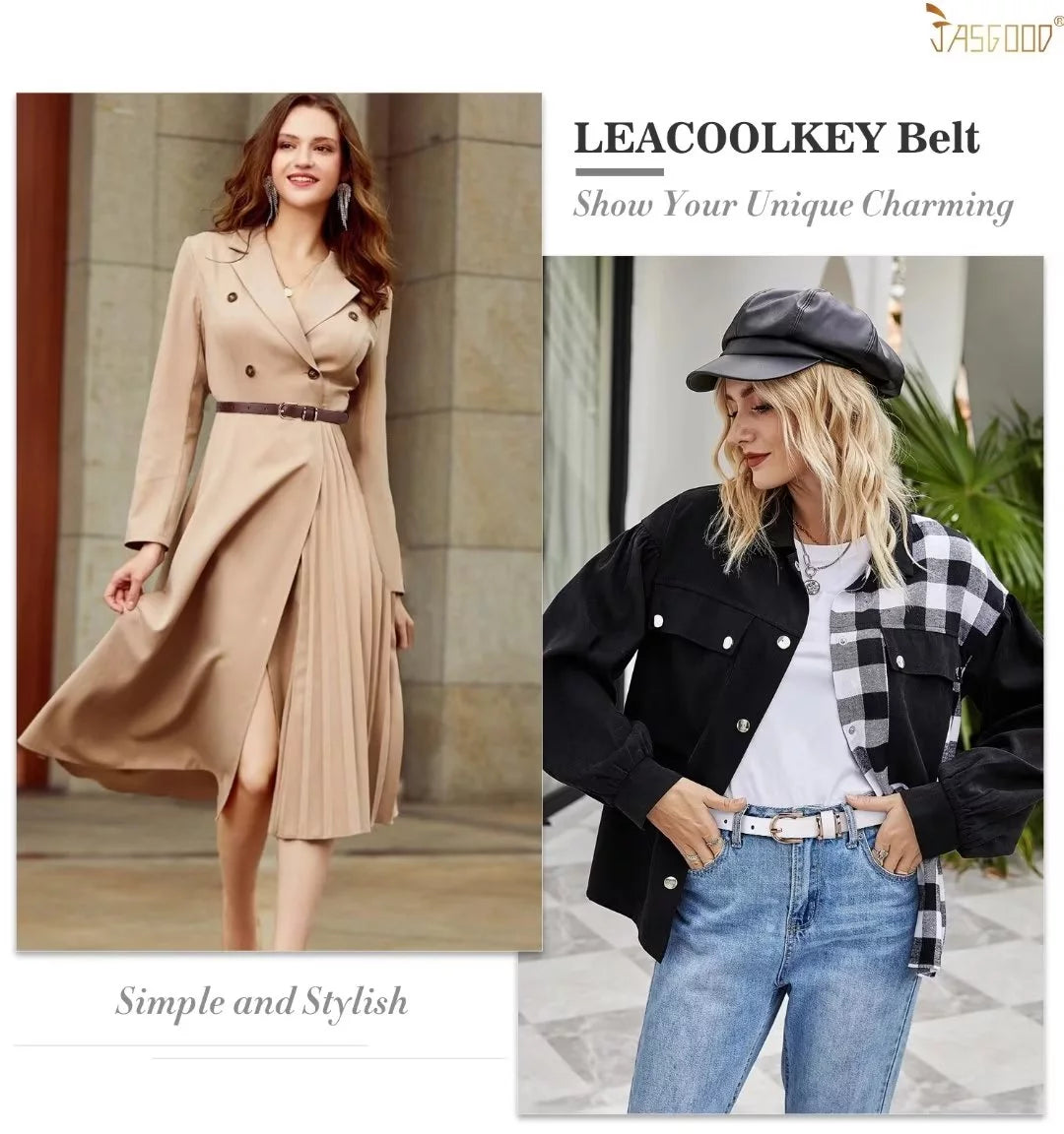 4Packs Women'S Skinny Leather Belt Thin Waist Belts for Pants Jeans Dresses