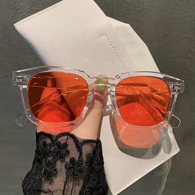 Retro 2024 Classic Vintage Square Sunglasses Women Oversized Sunglasses Women Men Retro Black Luxury Sun Glasses UV400